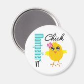 Aimant Montpelier VT Chick (Recto/Verso)