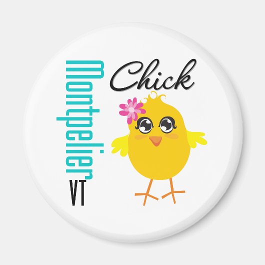 Aimant Montpelier VT Chick (Devant)
