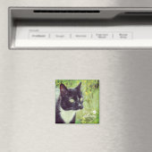 Aimant Montre Avec Des Yeux Étincelants Chat (In Situ (Lave-vaisselle))