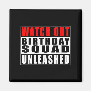 Aimant Montre Femmes Attention Anniversaire Squad Déchaîn