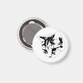 Aimant Montre-Réfrigérateur, Rayures Douces (Recto/Verso)