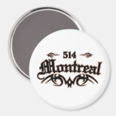 Aimant Montréal 514 (Recto/Verso)