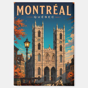 Aimant ⛪ Montréal Québec Voyage Rétro 🇨🇦