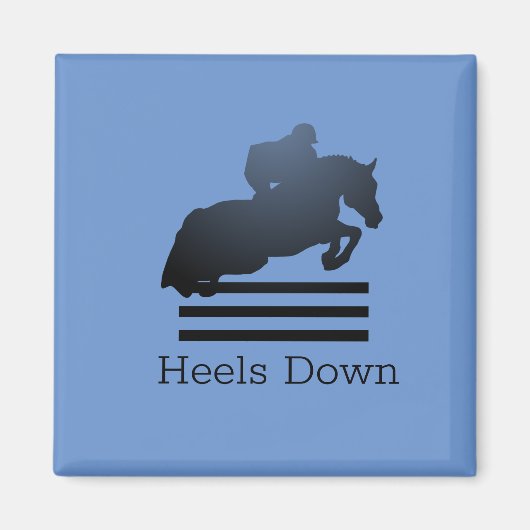 Aimant Montrez le cavalier qui franchit un obstacle. (Devant)