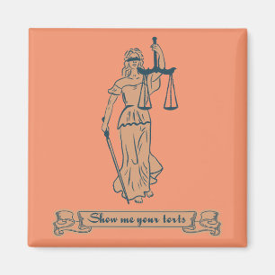Aimant Montrez-moi Vos Délits - Dame Justice