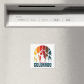 Aimant Monts du Colorado Rétro (In Situ (Lave-vaisselle))