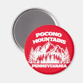 Aimant Monts Pocono Pennsylvanie (Recto/Verso)