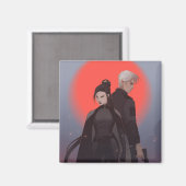 Aimant Monty & Strong - Mona Finden art - Simon & Michiko (Recto/Verso)