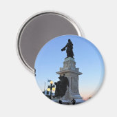 Aimant Monument à Samuel De Champlain, Québec, Canada (Recto/Verso)