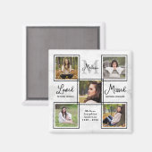 Aimant Monument commémoratif moderne souvenir Collage pho (Recto/Verso)