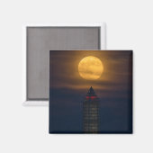 Aimant Monument de la super lune sur Washington (Recto/Verso)