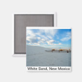 Aimant Monument de sable blanc, Nouveau-Mexique (Recto/Verso)
