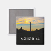 Aimant Monument de Washington au coucher du soleil (Recto/Verso)