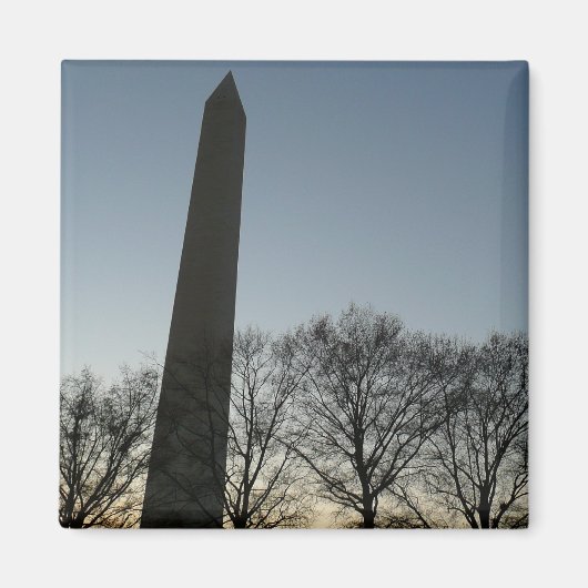 Aimant Monument de Washington dans le paysage d'hiver II (Devant)