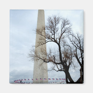 Aimant Monument de Washington en hiver