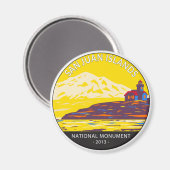 Aimant Monument national des îles San Juan Washington (Recto/Verso)