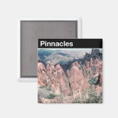 Aimant Monument national des Pinnacles (Recto/Verso)