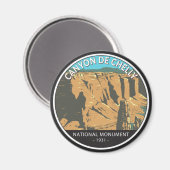 Aimant Monument National du Canyon De Chelly Cercle Vinta (Recto/Verso)