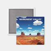 Aimant Monument Valley Travel Navajo Nation Arizona (Recto/Verso)