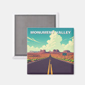 Aimant Monument Valley Travel Navajo Nation Pastel (Recto/Verso)