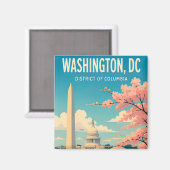 Aimant Monuments du Capitole de Washington DC Skyline (Recto/Verso)