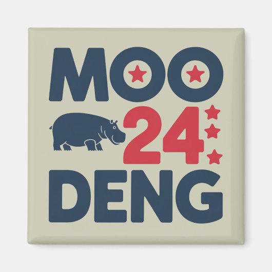 Aimant Moo Deng 2024 Moo Deng Moo Deng Cute Baby Hippo (Devant)