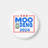 Aimant Moo Deng Funny Election 2024 Mignonne Hippo (Devant)