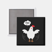 Aimant MOO Fun CowChicken - Fun For Men and Women (Recto/Verso)