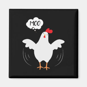Aimant MOO Fun CowChicken - Fun For Men and Women