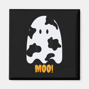 Aimant Moo ! Jolie vache amusante Imprimer Fantôme Hallow