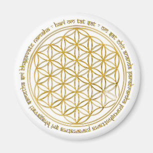 Aimant Moola mantra/fleur de la vie