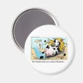 Aimant Moomaid Drôle Drôle Vache Dons Dons Objets de coll (Recto/Verso)