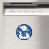 Aimant Moon Rabbit Mooncake Nuages Mooncake Festival à la (In Situ (Lave-vaisselle))