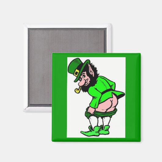 Aimant Mooning Leprechaun (Recto/Verso)