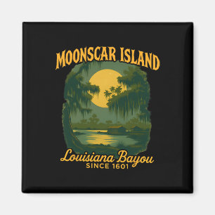 Aimant Moonscar Island Retro Caricature Halloween Zombie