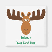 Aimant Moose Head_Embrassez votre peigne sur (Devant)