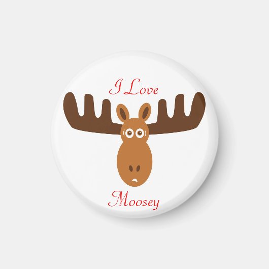 Aimant Moose Head_I Love Moosey (Devant)