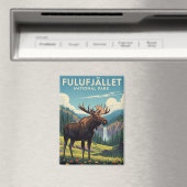 Aimant Moose in Fulufjället Parc national Suède Voyage (In Situ (Lave-vaisselle))