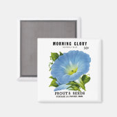 Aimant Morning Glory Vintage Seed Packet (Recto/Verso)