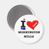 Aimant MORNINGTON MILLS - I Love (Recto/Verso)