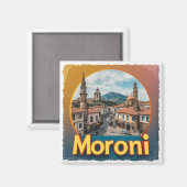 Aimant Moroni Comores Voyage Souvenir Pour Destination (Recto/Verso)