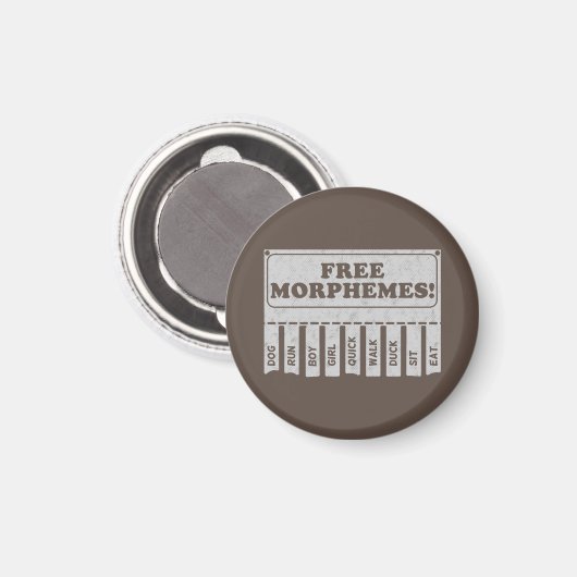 Aimant Morphèmes libres (Recto/Verso)