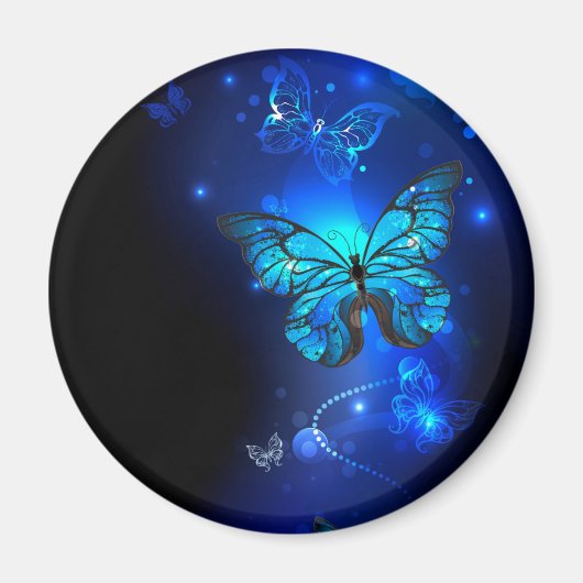 Aimant Morpho Butterfly in the Dark Background (Devant)