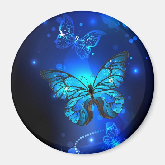 Aimant Morpho Butterfly in the Dark Background (Devant)