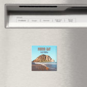 Aimant Morro Bay Rock California Vintage (In Situ (Lave-vaisselle))