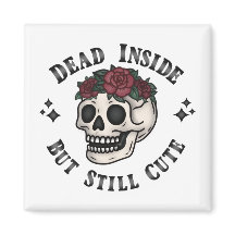 Mort À L'Intérieur Mais Encore Mignonne Goth Crâne