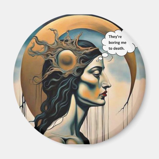 Aimant Mortellement ennuyé (Devant)