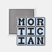 Aimant Morticien, Directeur des funérailles (Recto/Verso)