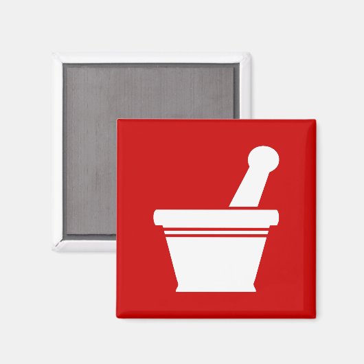 Aimant Mortier et pilon (Recto/Verso)