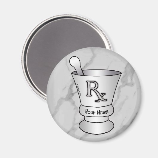 Aimant Mortier et pilon (Recto/Verso)